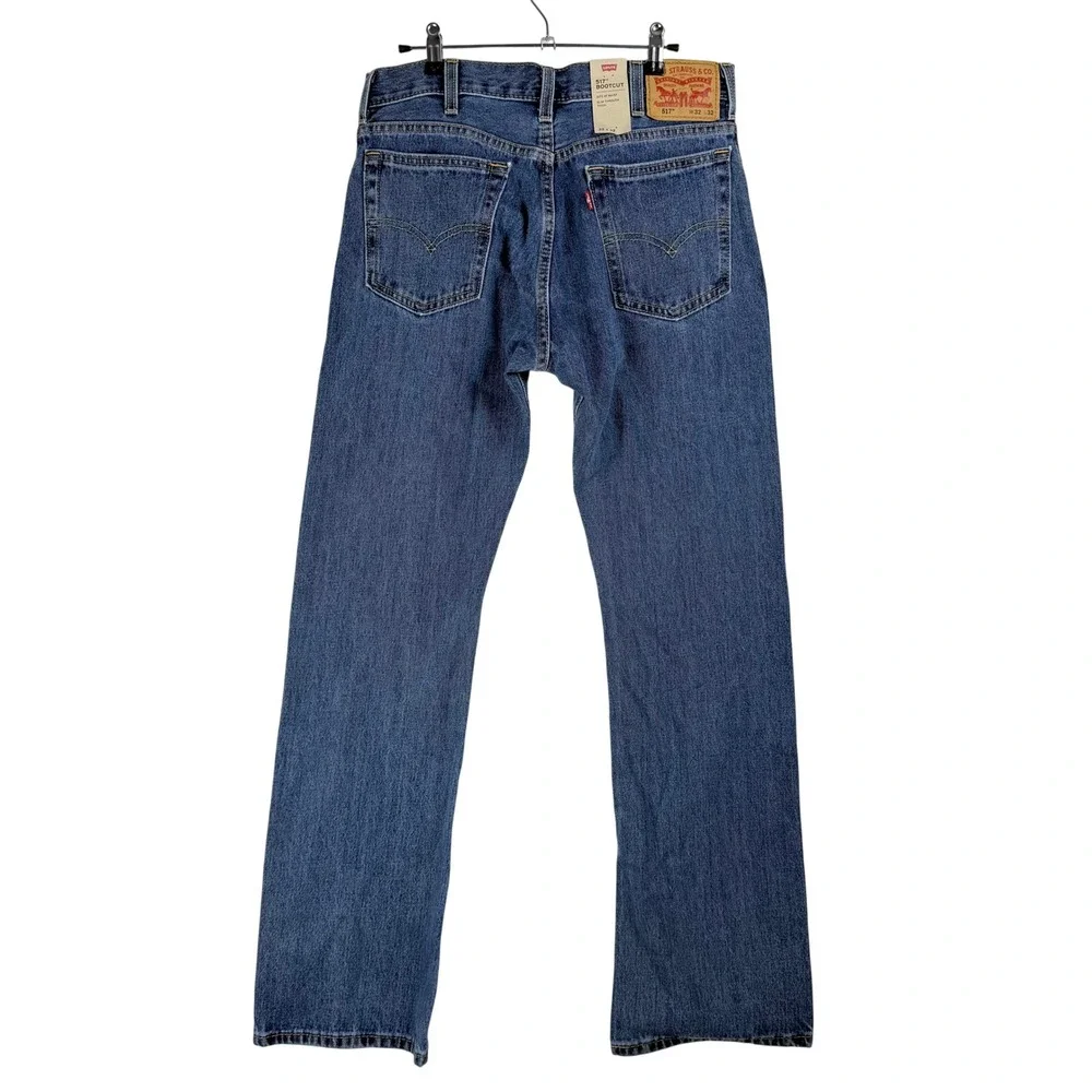 Levi's 517 Bootcut Jeans Mens 32x32 Blue Denim Western Cowboy Americana NWT